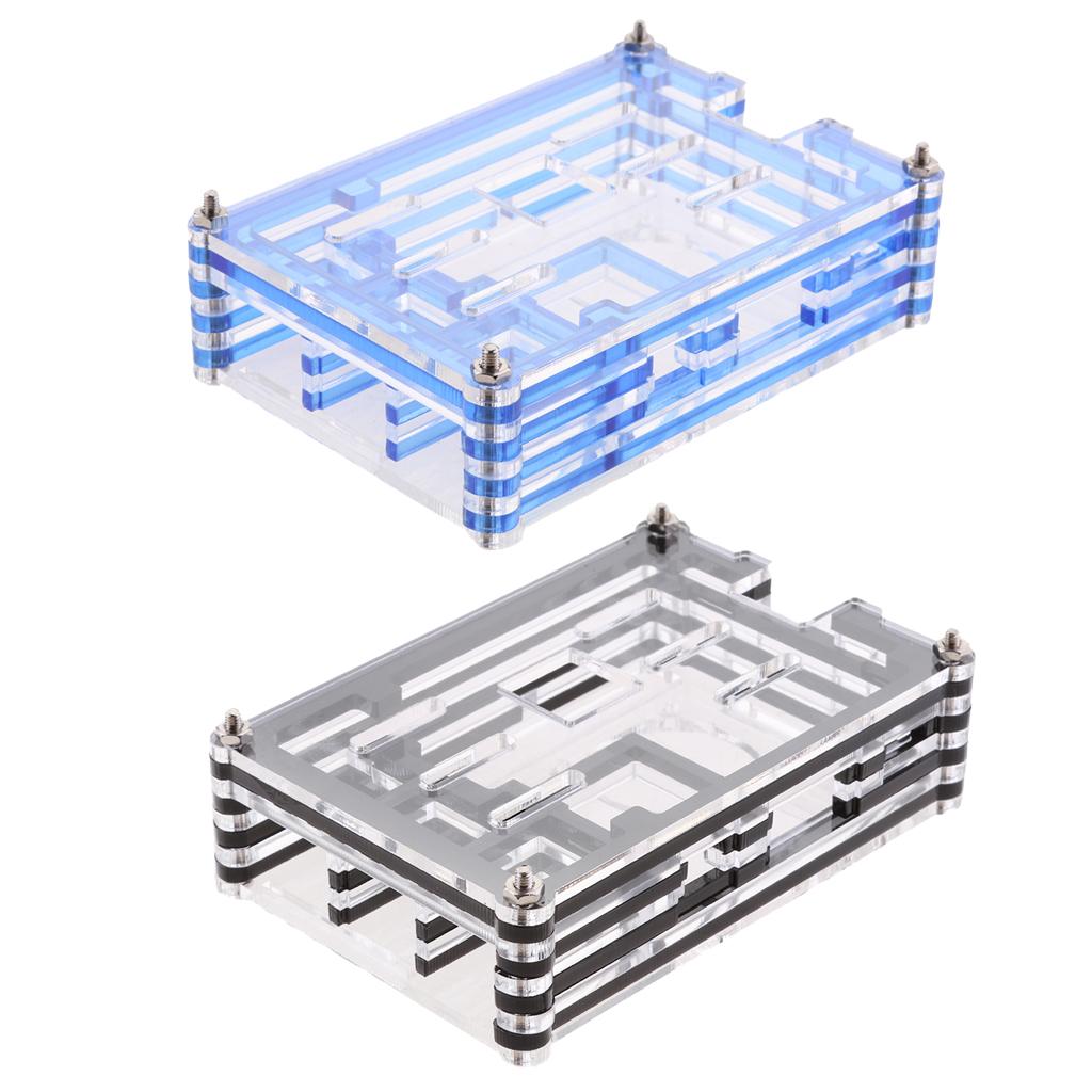 2 Pieces Clear Case Enclosure Box for Raspberry Pi2 PI3 Model B+