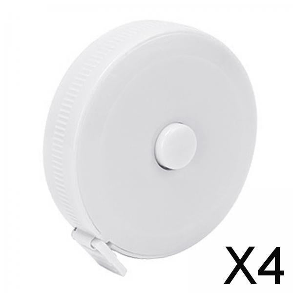 4xSewing Tape Measure Tools Body Measure Tape 60 inch for Tailor Nursing Waist White