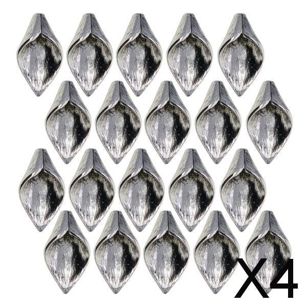 4x20Pcs Tibetan Silver Lily Calla Blank Flower Frame Cap Charms DIY Making