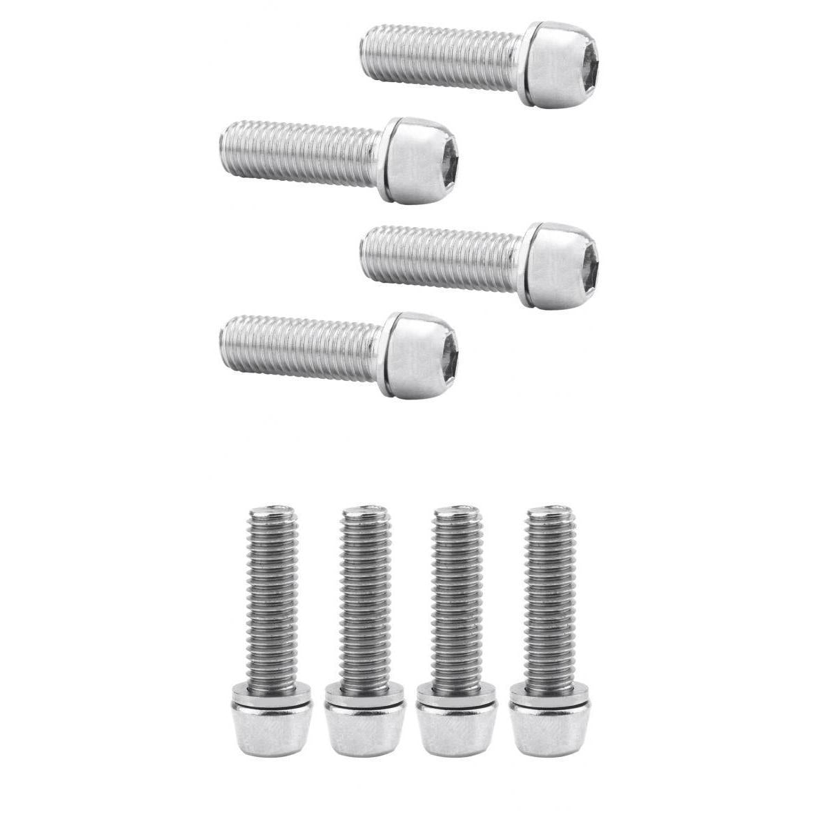 8pcs Bicycle Stem Screws Water Bottle Cage Bolts Socket Screws Silver M5 M7