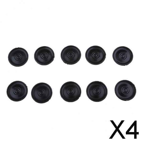 4x10Pcs 30mm 8ohm 0.5W Audio Speaker Stereo Woofer Loudspeaker Trumpet Horn