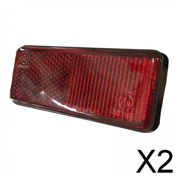 2xMotorcycle Rear Reflector Rectangle Reflective for Bicycle Motorbike