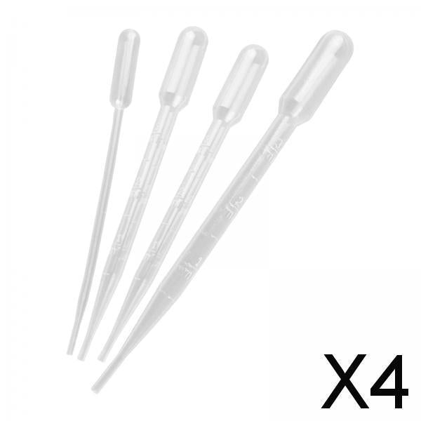 4x4Pcs Transfer Graduated Pipettes Liquid Dropper for Hobby Model Coloring