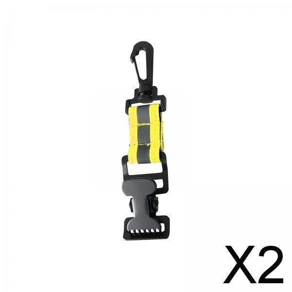 2xFirefighter Glove Strap Turnout Gear Durable Portable Nylon Work Glove Strap Plastic Single Clip