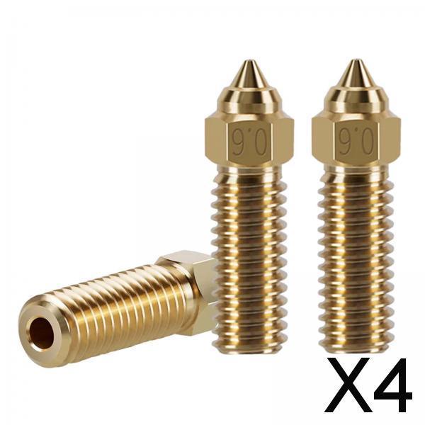 4x3Pcs 3D Printer Nozzles High Flow Easy Installation Replacement Parts for K1 0.6mm