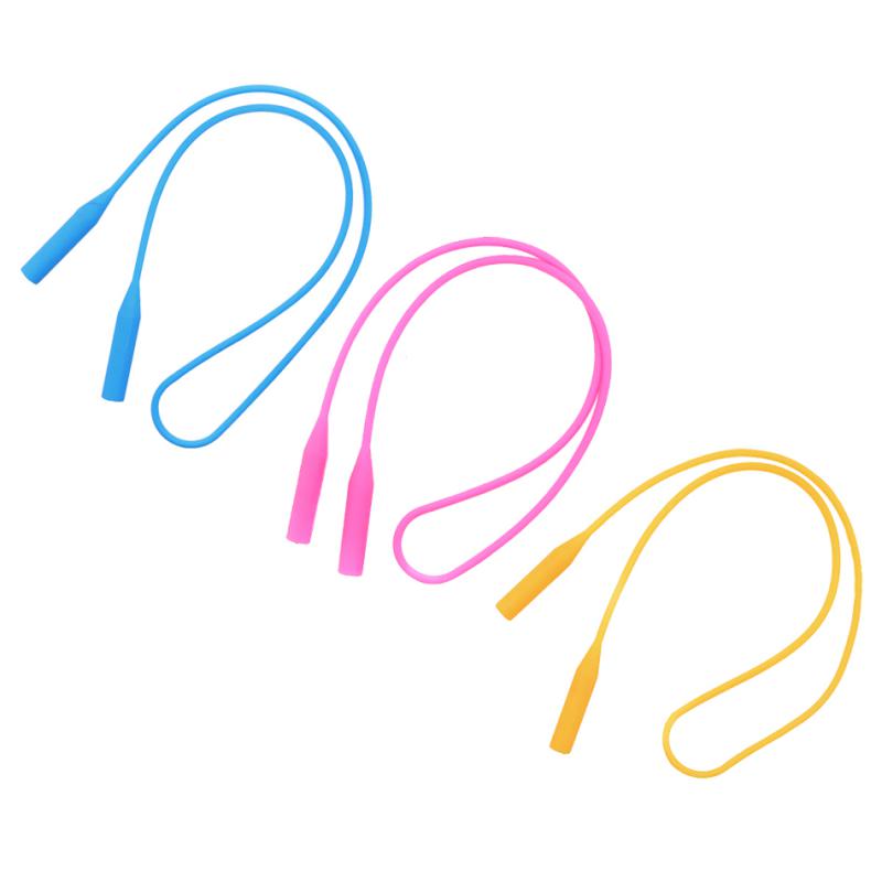3pcs Silicone Eyeglass Strap Sunglasses Spectacles Cord Holder Neck Lanyard