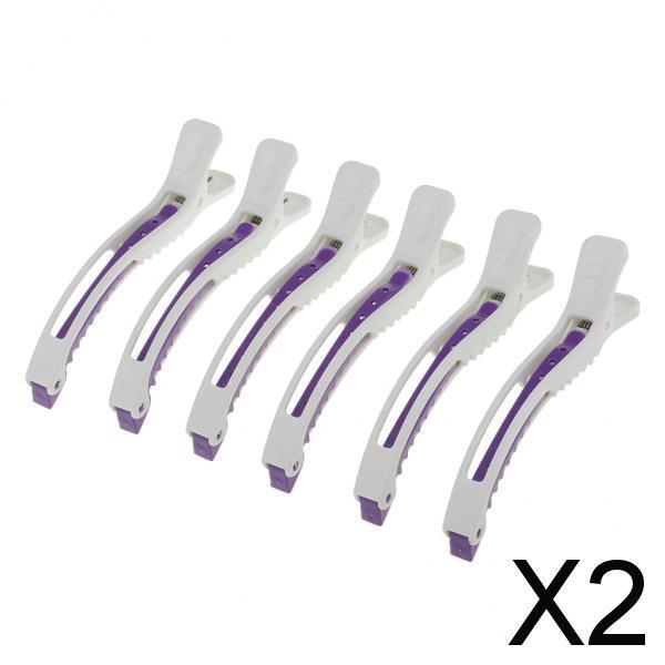 2x6Piece Hair Sectioning Clamps Clips Salon Hairdressing Styling Tools #4