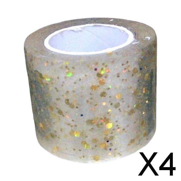 4xNano Glitter Tape Traceless Reusable for Pinch Toy Making Home Handmade Ball 0.7mmx3cmx2m