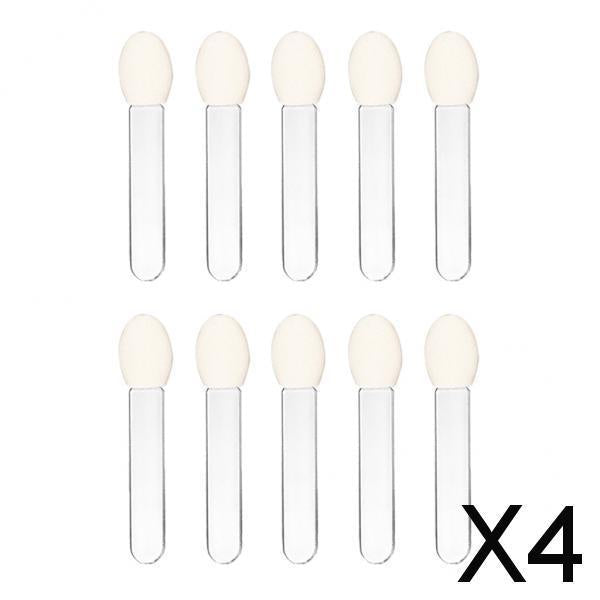 4x10 Pieces Disposable Single-Side Eyeshadow Brush Sponge Comestic Applicator