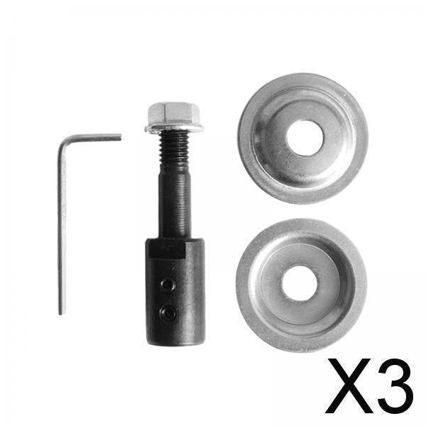 3xGrinding Wheel Shaft Buffing Arbor Threaded Shaft for Hair Wheel Fiber Wheel 10mm 92g