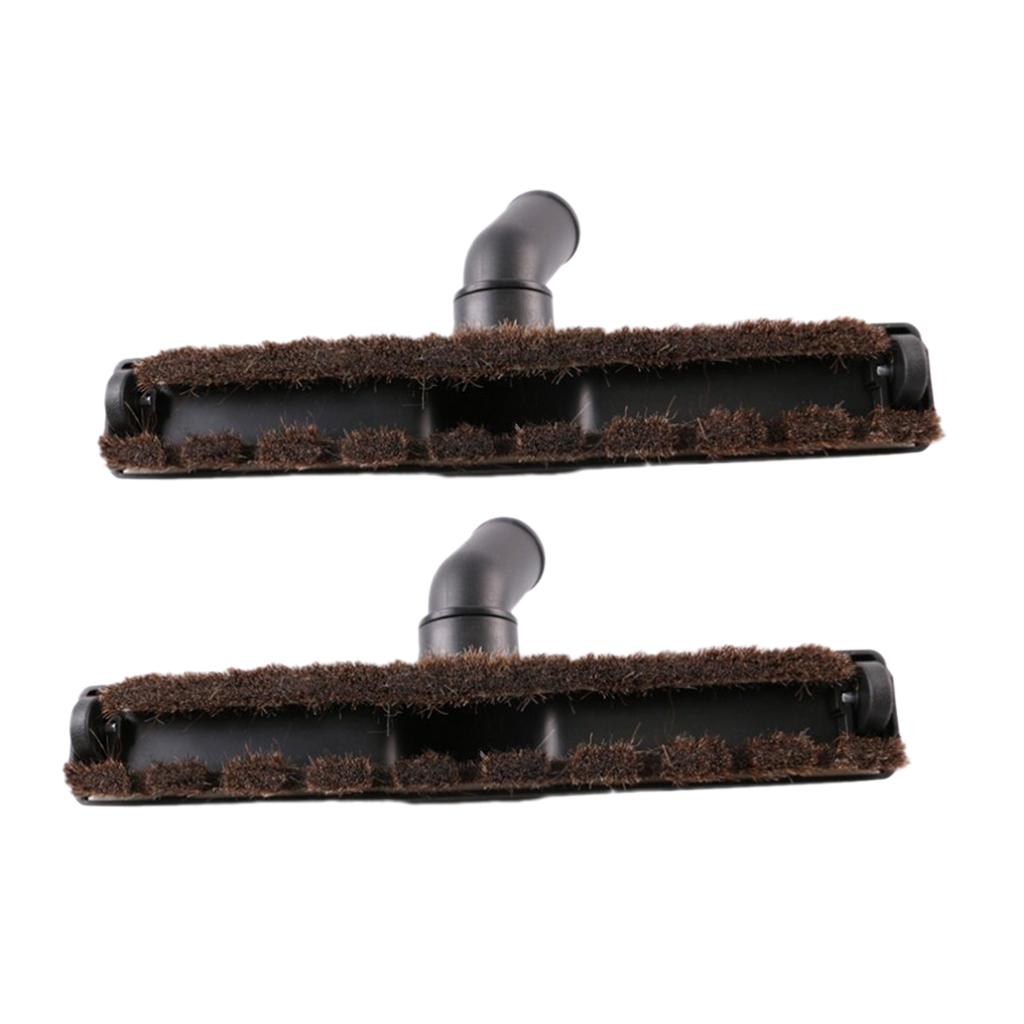 2x Universal Vacuum Clearner Attachment Horsehair Floor Brush Head 32mm Dia.