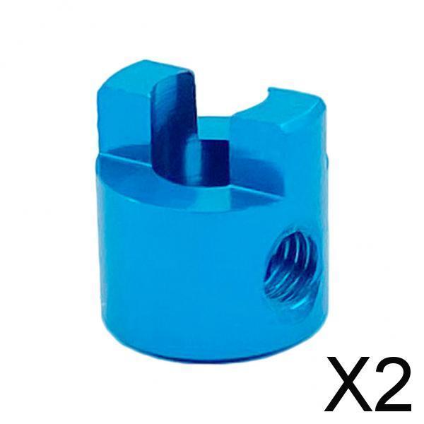 2xRC Boat Drive Metal Dog Shaft for RC Boat Drive Shaft Parts 3mm blue