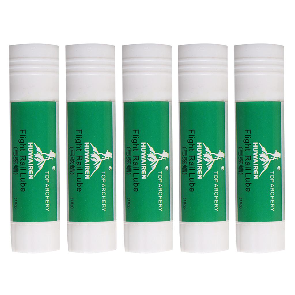 5 Pieces Bowstring Wax Arrow Lube Archery Accessory Universal White