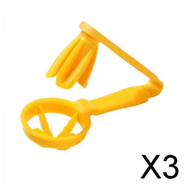 3xAdjustable Tomato Slicer Cutter Fruit Vegetable Salad Slicer for Kitchen yellow