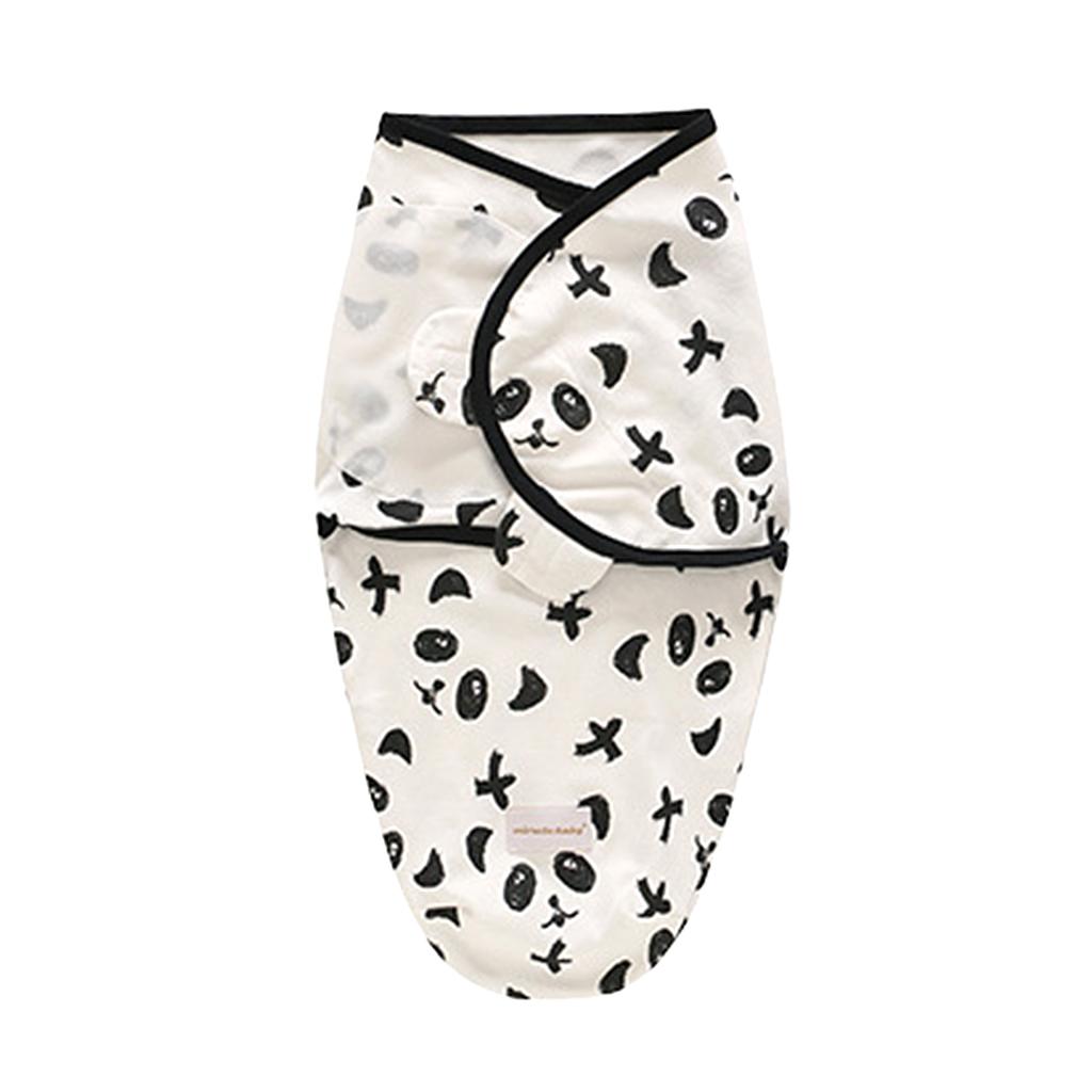 Baby Infant Swaddle Wrap Blanket Sleeping Bag Panda (0-3M)