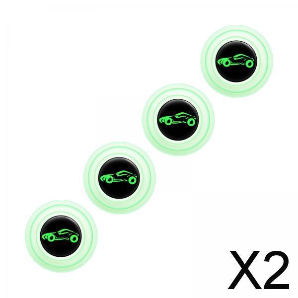 2xCar Door Absorber Cushion Gasket Decorative Buffer Bumper Cushion 4xLuminous with Sign