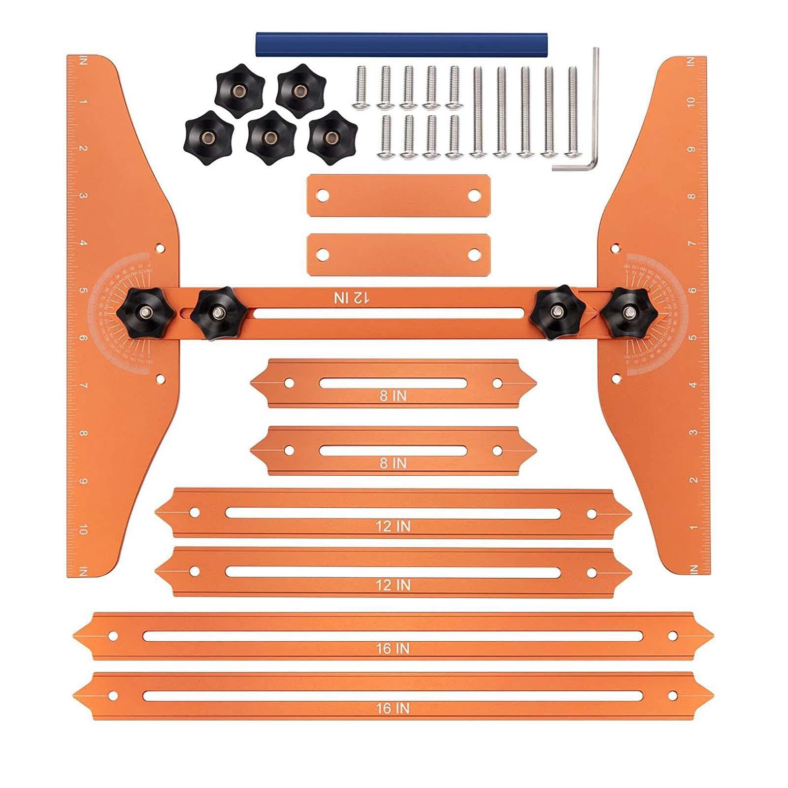 Stair Treads Gauge Template Tool Durable Easily Operate Stair Jig for Risers