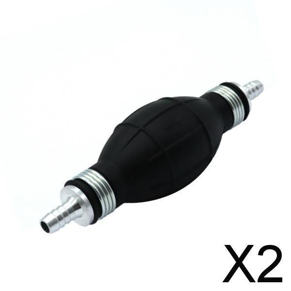 2xUniversal Automobile Hand Pump Manual Diesel Fuel Transfer Delivery 10mm