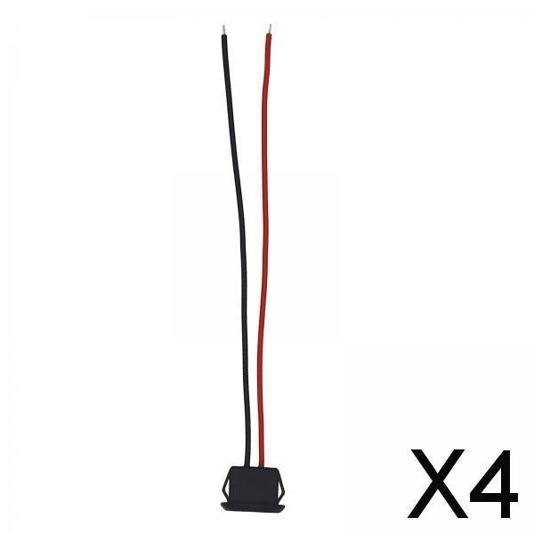 4xUSB C Connector Female Socket Power Cable to 2 Pin Wire Accessory 3A Current Black No Terminal