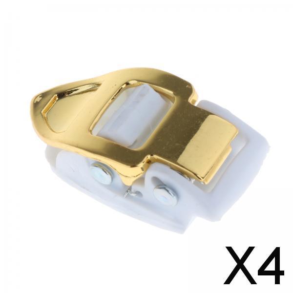 4xInline Roller Skate Spider Buckle Mounting for Skiing Ice Skates Accessories white aureate