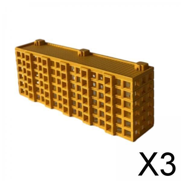 3xRailroad Architecture Layout 1/500 Construction Building Landscape Materials Style C