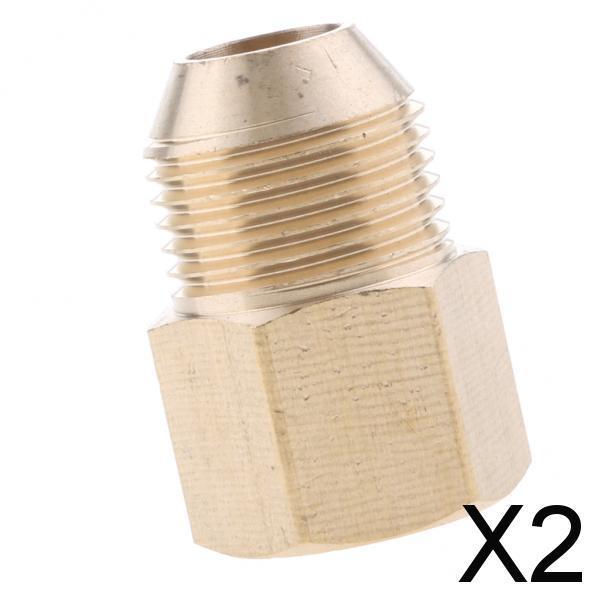 2xPressure Washer Swivel Brass Hose Adapter Connector 14mm F to 18mm M