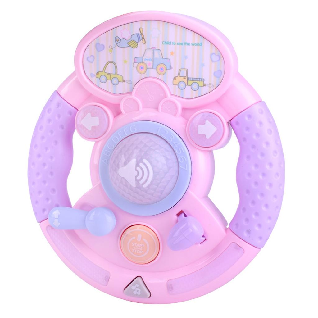 Baby Educational Musical Lighting Steering Wheel Toys Children Learning Play