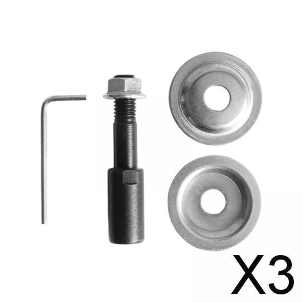 3xGrinding Wheel Shaft Buffing Arbor Threaded Shaft for Hair Wheel Fiber Wheel 8mm 92g