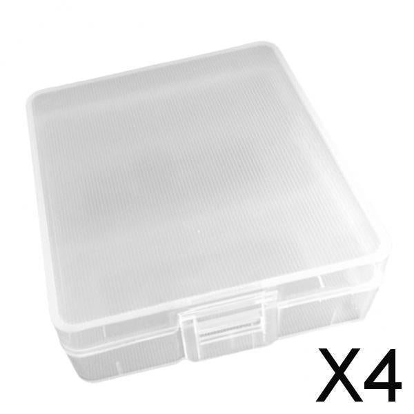 4x Battery Storage Box Case Battery Holder Case Box for 2PCS 9V Battery