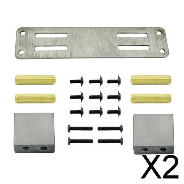 2xUpgrade Servo Fixed Mount MN D90 D91 D99S 1/12 Scale Truck DIY Accessories Silver
