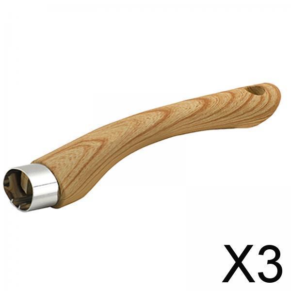 3xBakelite Pot Handle Multifunctional Portable Detachable for Skillet Milk Pot Wood
