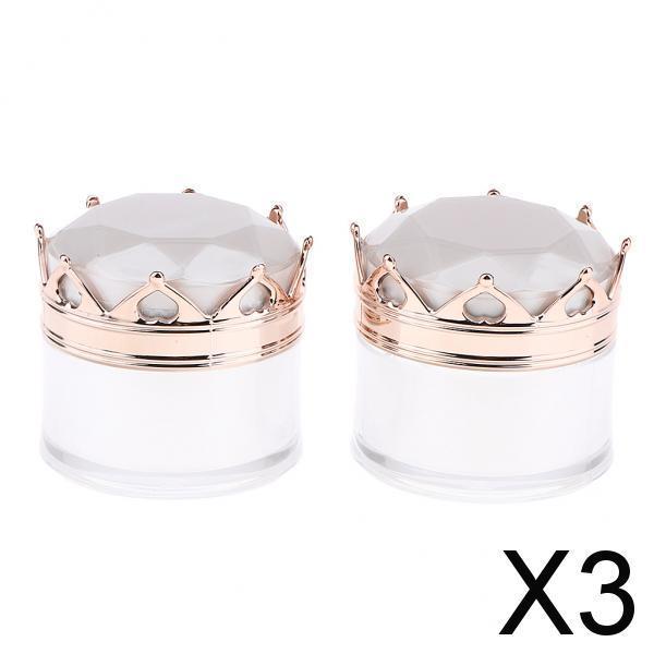 3x2Pcs Empty Plastic Makeup Cream Jar Lotion Bottle Cosmetic Container Filling