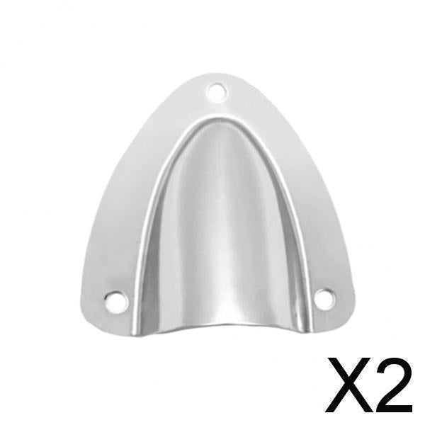 2x316 Stainless Steel Large Clam Shell Vent Wire Cable Cover For Boats Marine