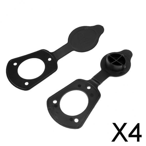 4x2 Pieces Small Cap & Gaskets for Flush Mount Rod Holders Fishing Kayak Canoe