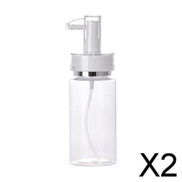 2xEmpty Acrylic Cosmetic Pump Bottle Lotion Dispenser Liquid Container 120ml