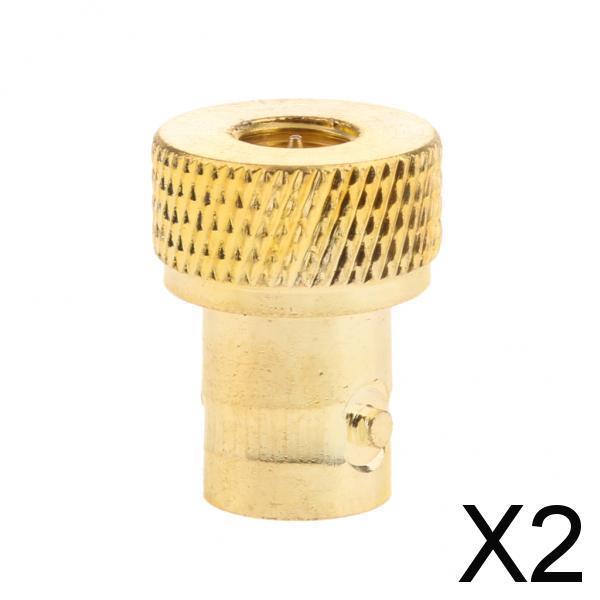 2xRF Coaxial Coax Adapter SMA male to BNC Female Goldplated Connector