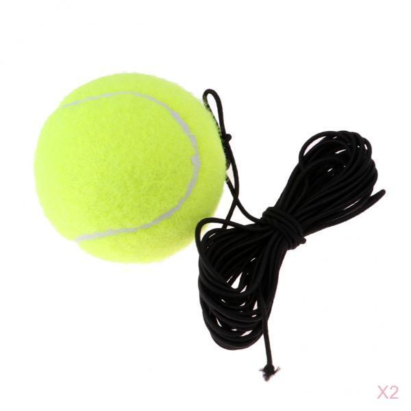 2xTennis Ball with String Replacement Tennis Rebound Practice Trainer Ball