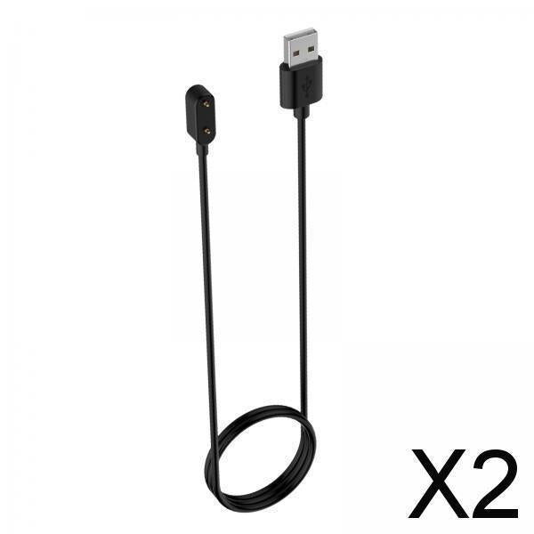 2xWatch Charger Compatible with Huawei Watch Fit USB Charging Cable black