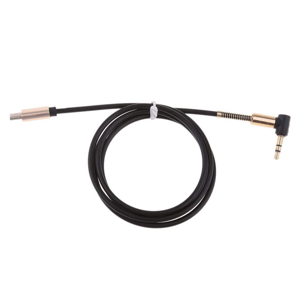 Type C to 3.5mm Male Stereo Converter Cable Audio Aux Adapter Cable Black