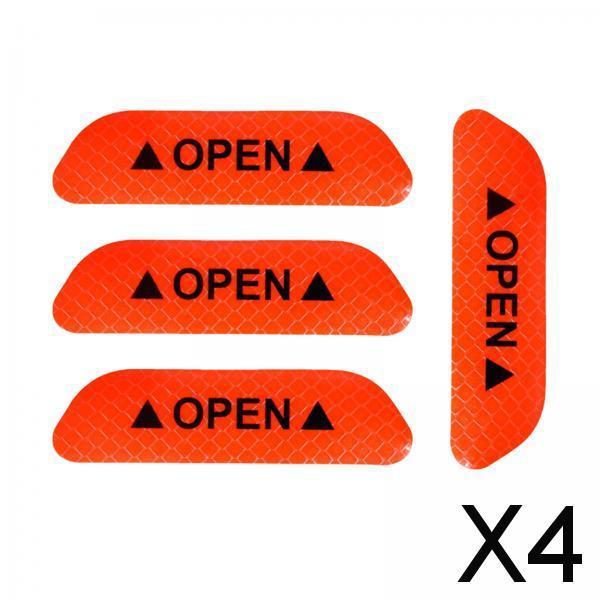 4x4x Reflective Tape Strong Adhesion for Vehicles Motorcycle Automotive Orange