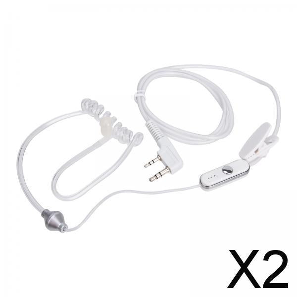2xWalkie Talkie Earpiece Two Way Radio Earpiece Headset for UV5R BF-777 BF-658