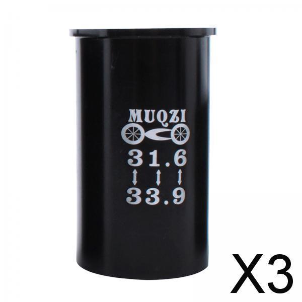 3xDurable Bike Seat Post Shim Seatpost Tube Adapter Reducer Sleeve Accessories 31.6 to 33.9