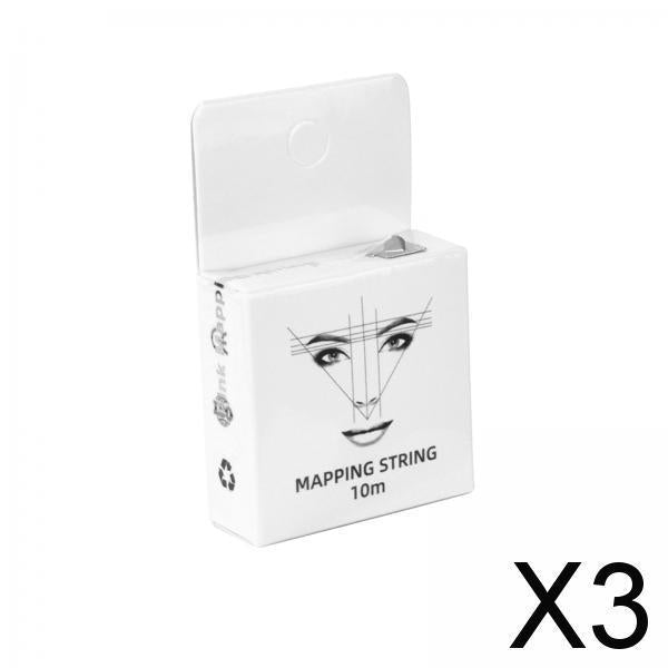 3xWhite Eyebrow Mapping String Eyebrow and Lips Auxiliary Line Brow Extensions