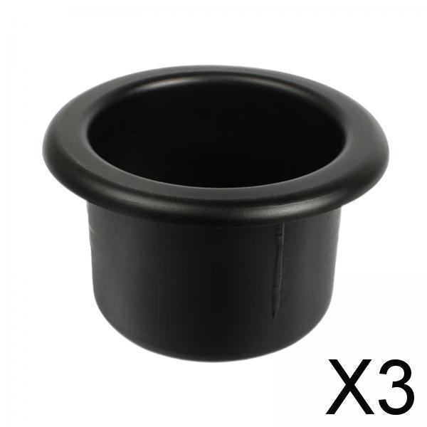 3xCup Holder Insert Washable Stable Recessed Drop in Cup for Car RV Couch Style A