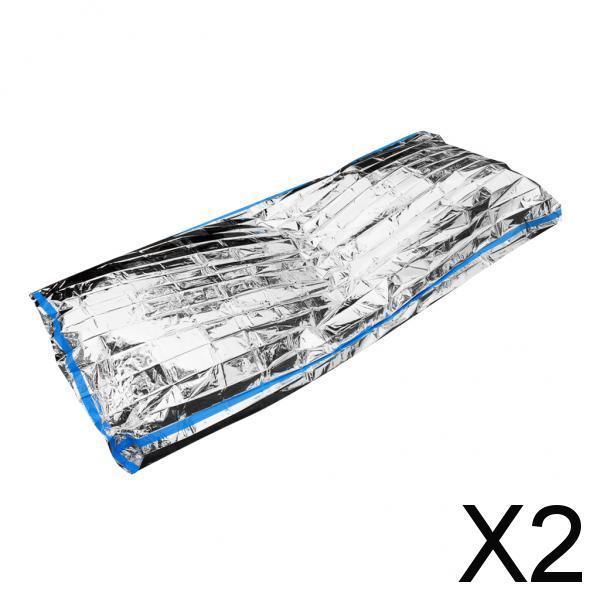 2x200 x 100cm Lightweight Camping Outdoor Emergency Sleeping Thermal Blanket