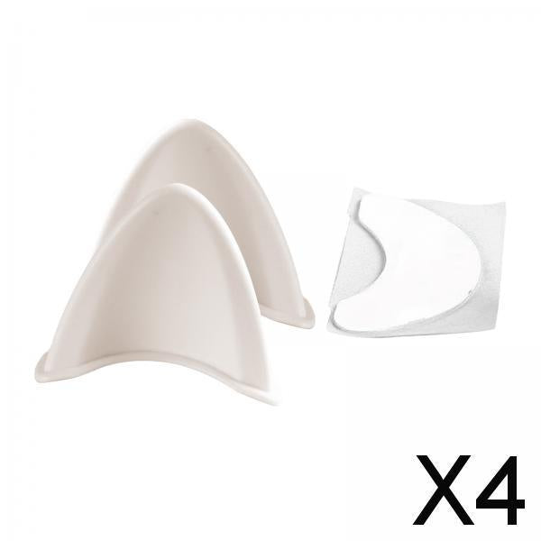 4xHelmet Cat Ears Decoration Interchangeable for Motorcycle Helmets Ski White