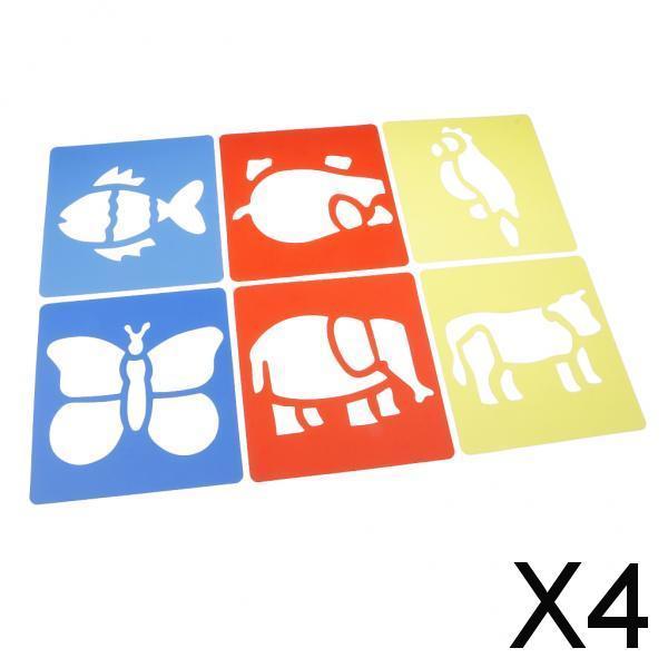 4x6 Hollowed Patterns of Painting Stencil Animal Scrapbook Stencil for DIY