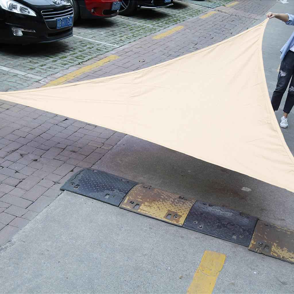 Triangle UV Block Sun Shade Sail Outdoor Pool Deck 3.6m White
