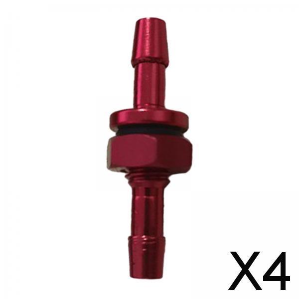 4xRC Boat M6 Water Nozzle Upgrade Metal Water Outlet for RC Jet Boats DIY Accs red