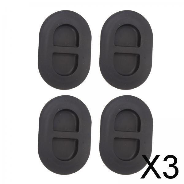 3x4 Pieces Floor Pan Drain Plugs Replace Black for Jeep Wrangler JL 2018+